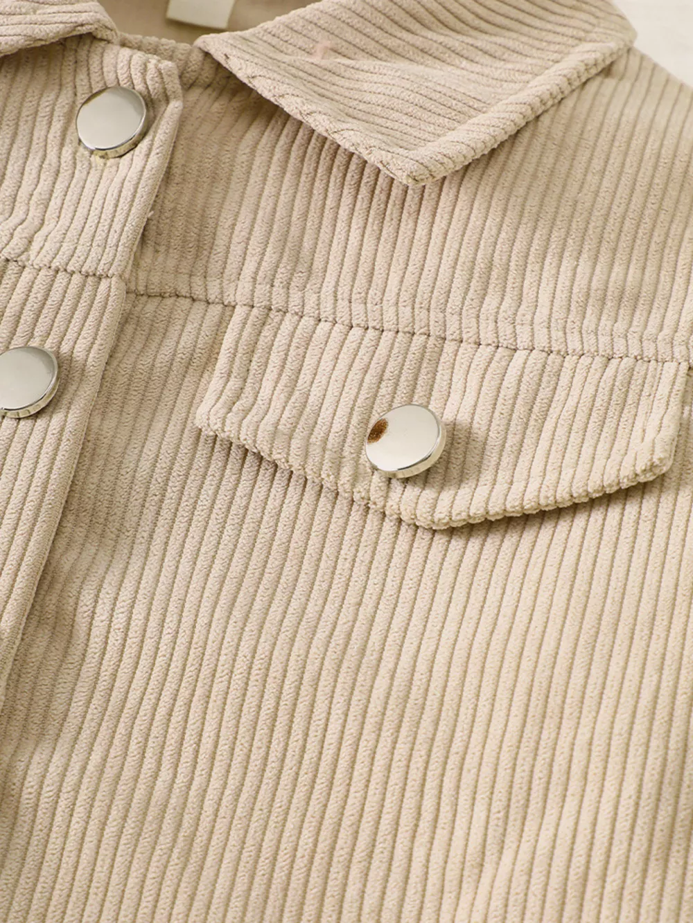 Children's Casual Corduroy Button-Up Jacket, image 4