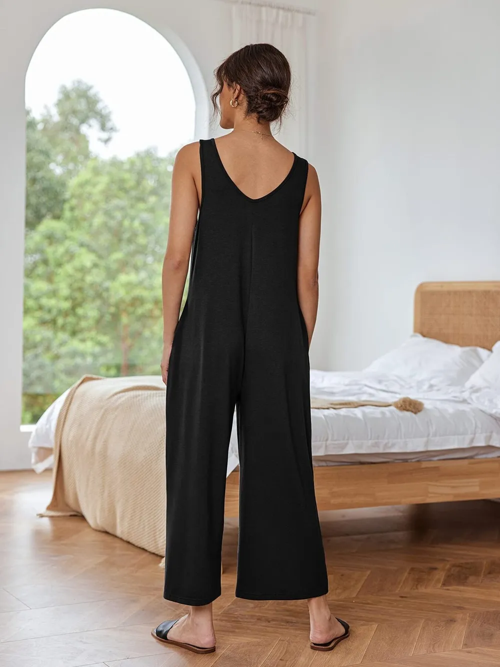 Sleeveless Wide Leg Casual Jumpsuit, image 6