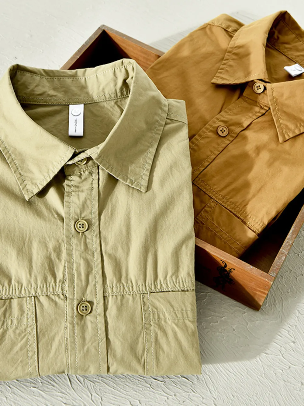 Men's Plus Size Casual Short Sleeve Button-Down Shirt, image 6