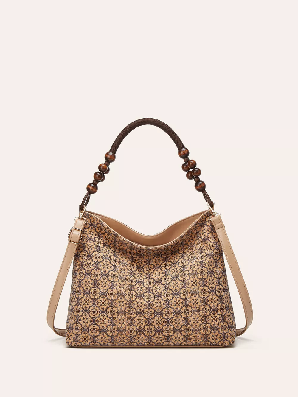 Bohemian Geometric Pattern Hobo Handbag, image 7