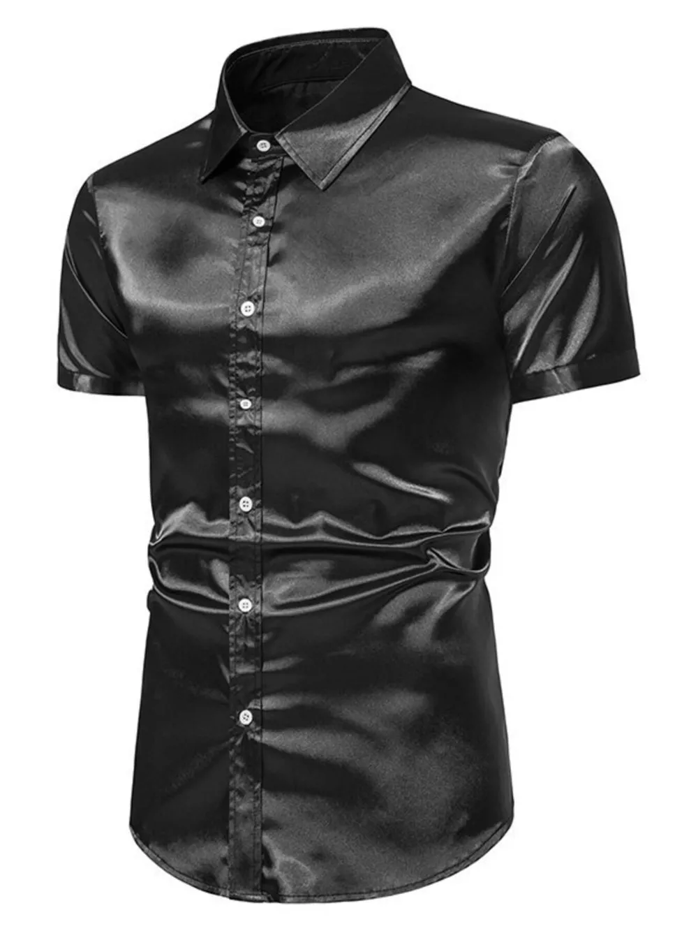Men's Button Up Short Sleeve Shirt, image 5