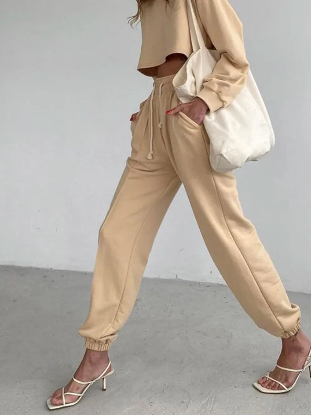 Casual Drawstring Jogger Pants, image 3