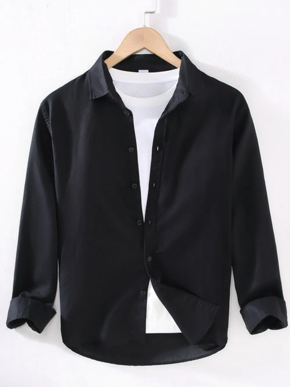 Men's Full Size Casual Long Sleeve Button-Up Shirt Plus Size, image 7