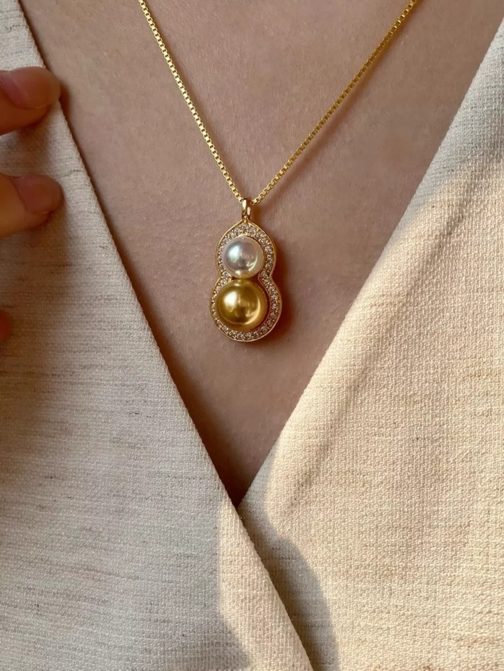 Gourd Pendant Necklace, image 6