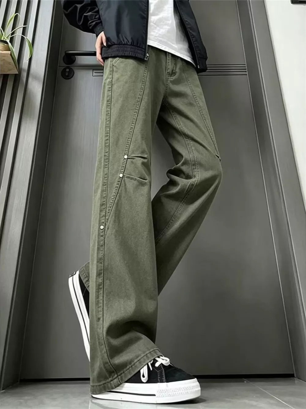 Men's Full Size Vintage Wide-Leg Jeans Plus Size, image 2