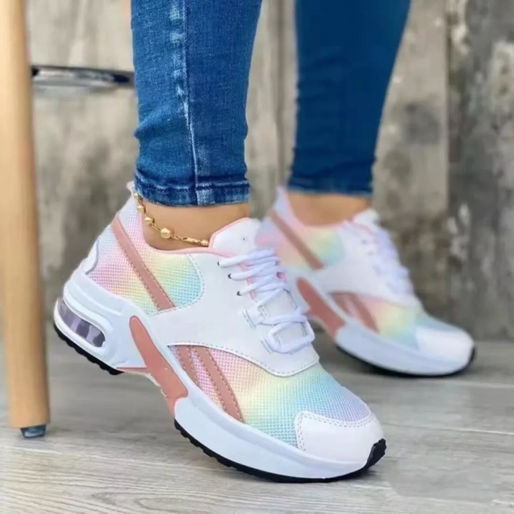 Lace Up Round Toe Sneakers, image 5
