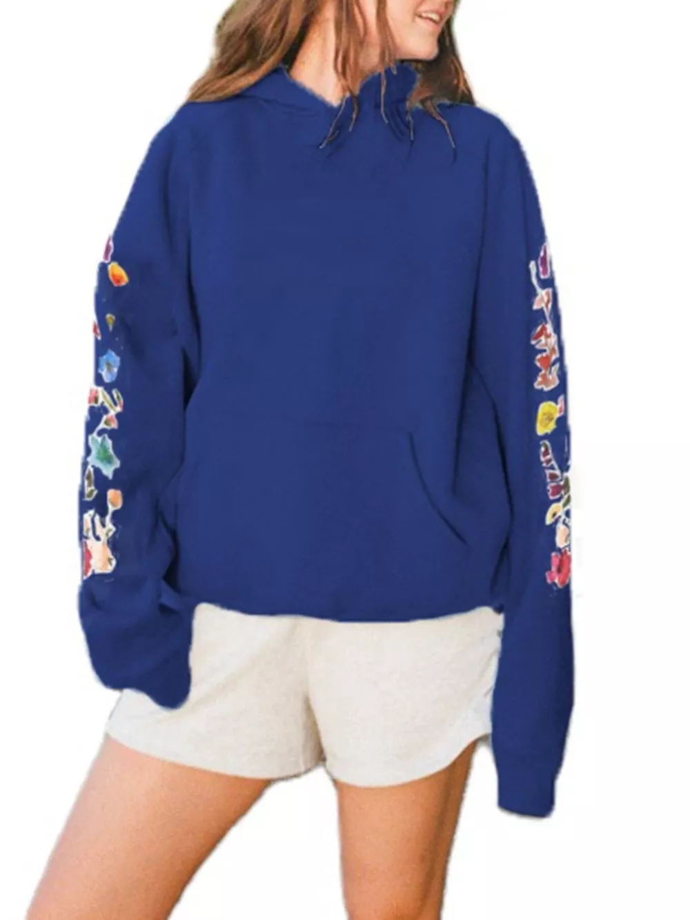 'Welcome Home' Graphic Raglan Sleeve Hoodie, image 6