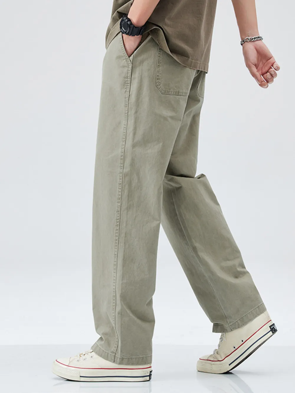 Men's Full Size Casual Loose Fit Carpenter Pants Plus Size, image 3