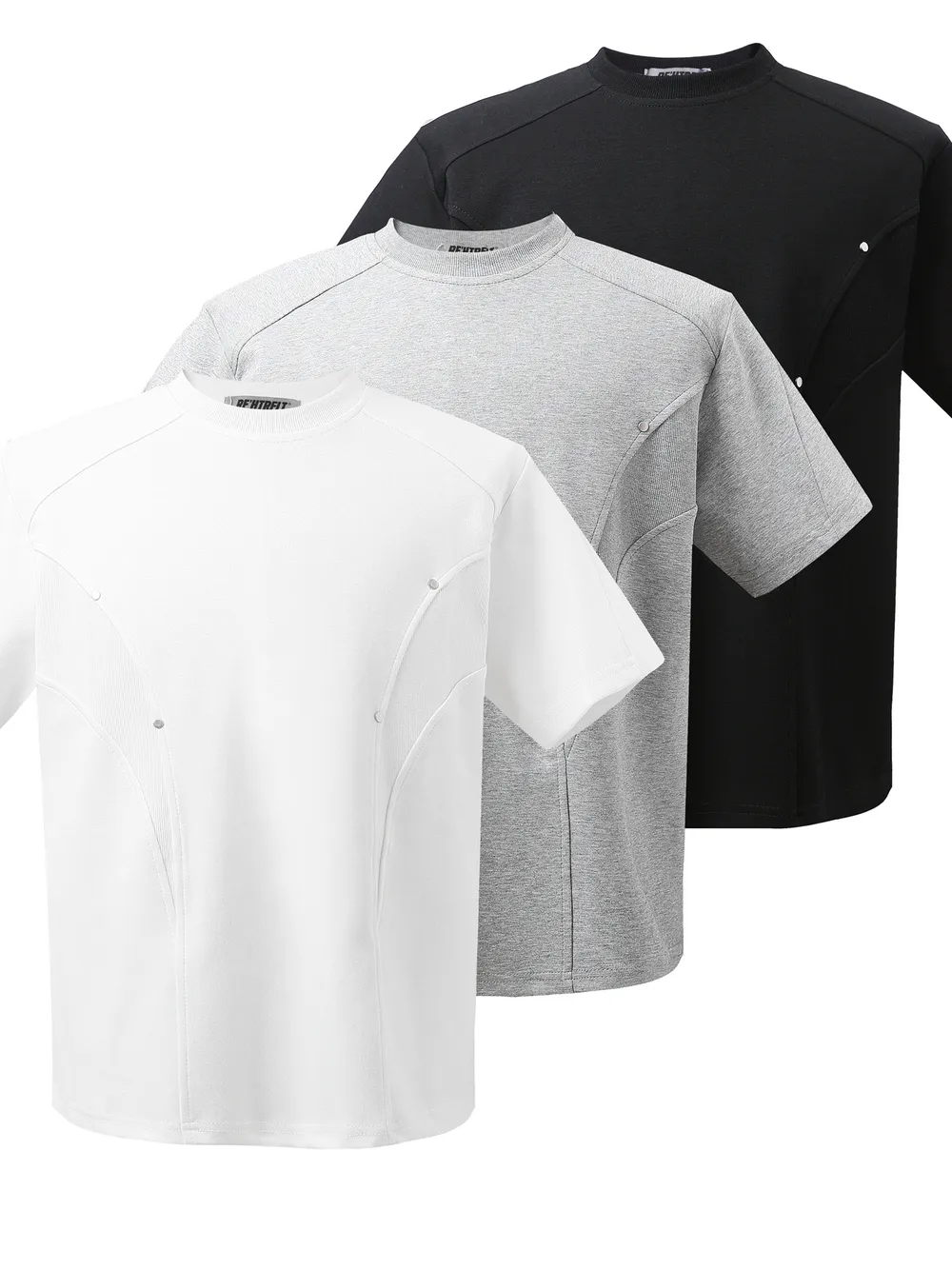 Men's Round Neck Short Sleeve T-Shirt, image 7