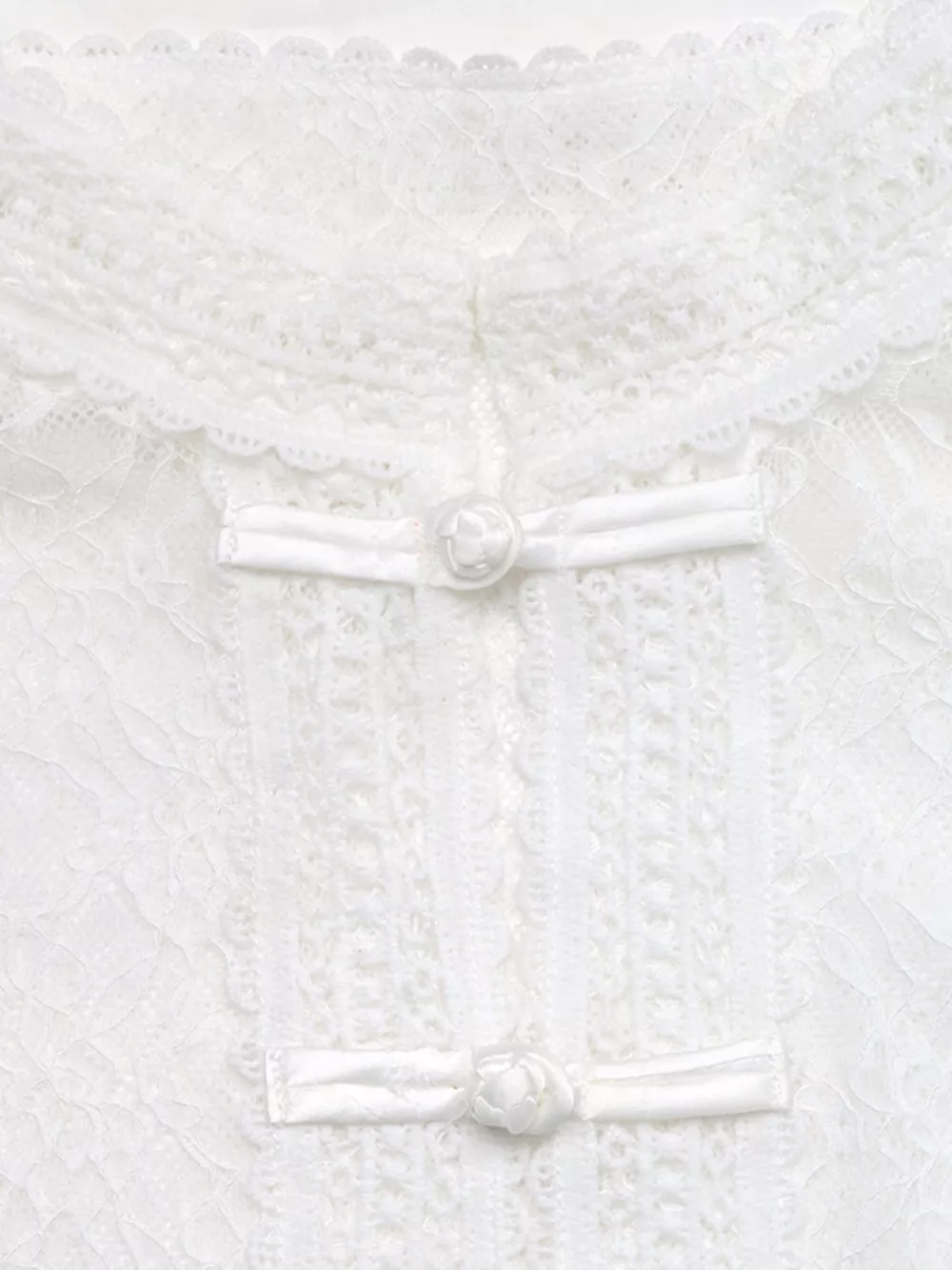 Lace Chinese Style Button Shirt, image 6