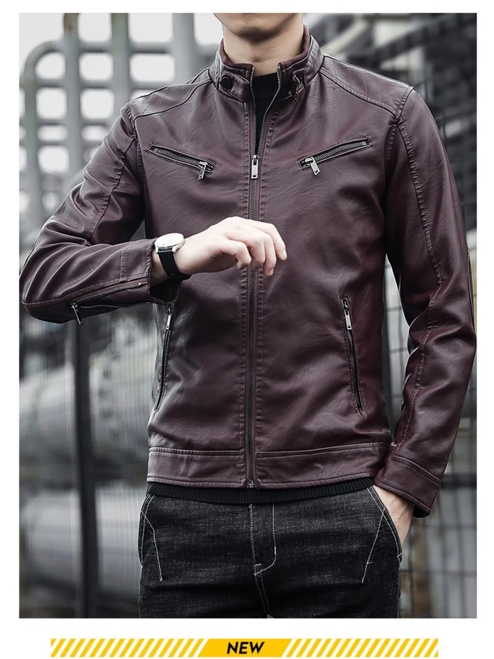 Men's Plus Size Zip Up Long Sleeve Jacket, image 14