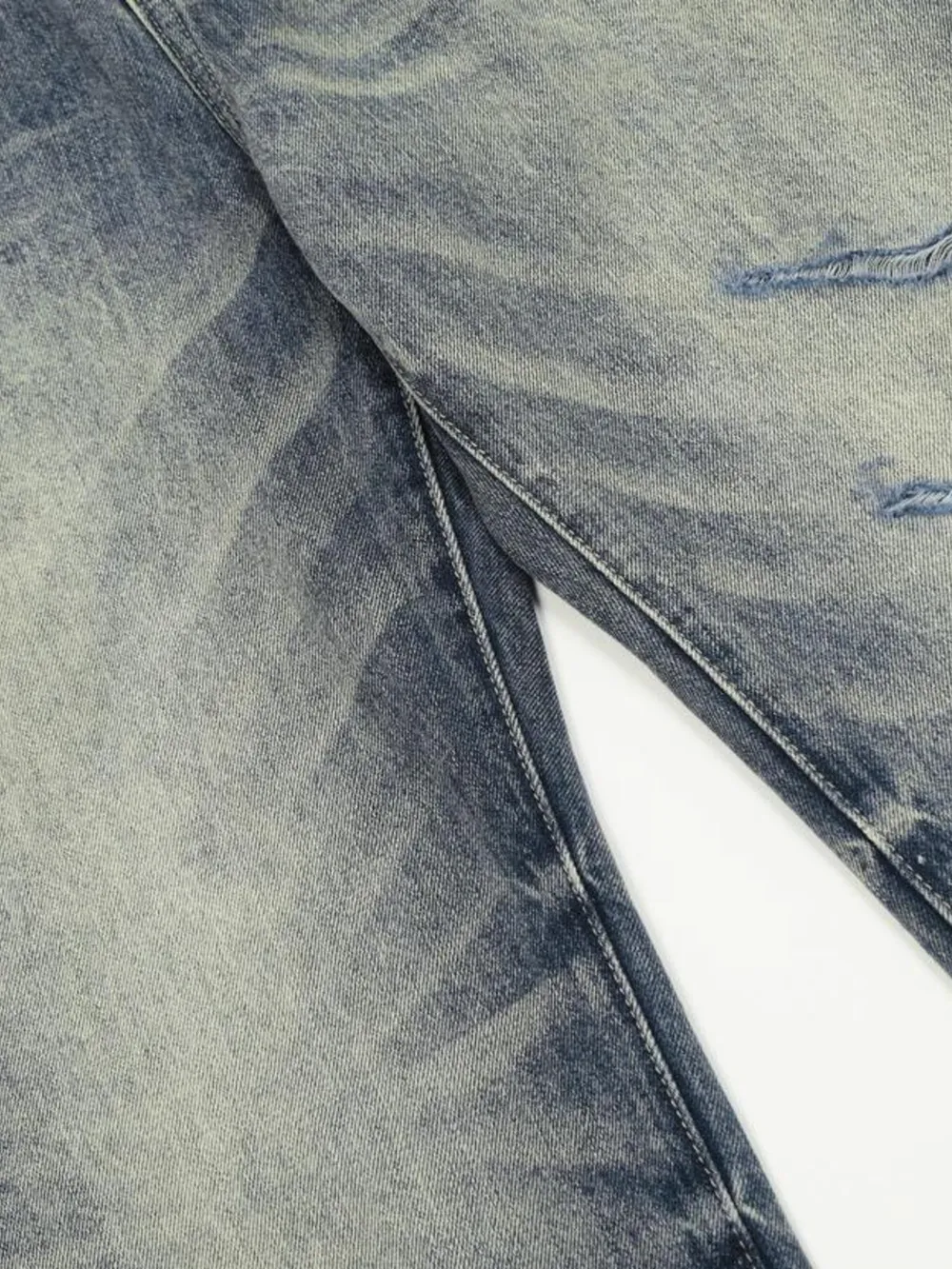 Men's Distressed Flare Jeans, image 9