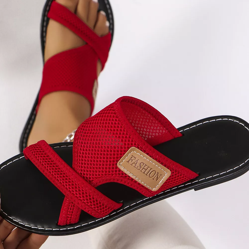 Open Toe Mesh Sandals, image 3