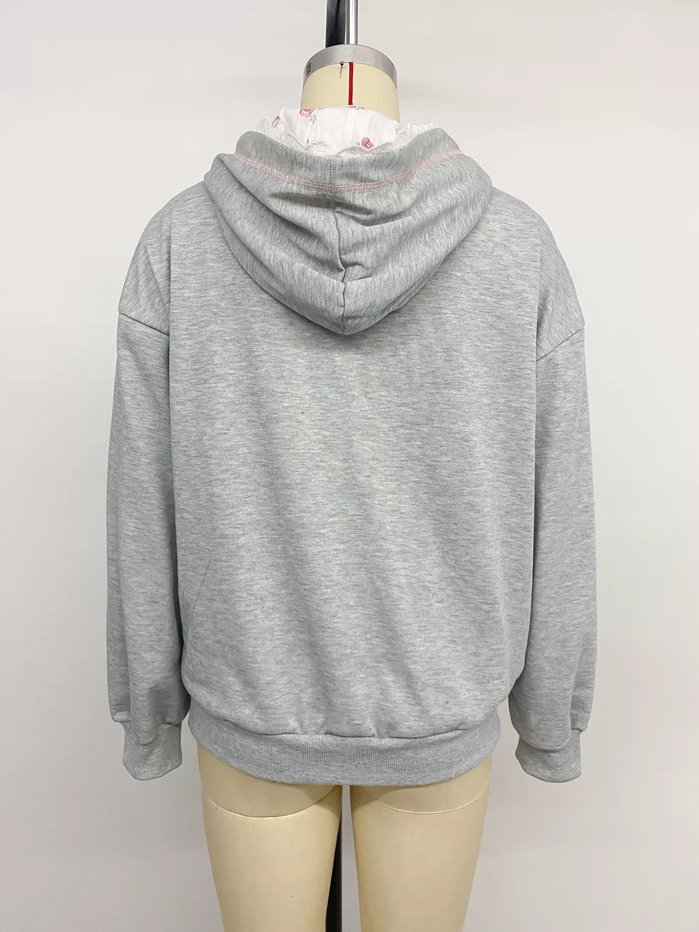 Bow Embroidered Long Sleeve Hoodie, image 11