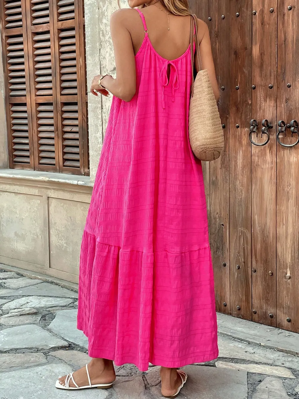 Scoop Neck Cami Maxi Dress, image 3