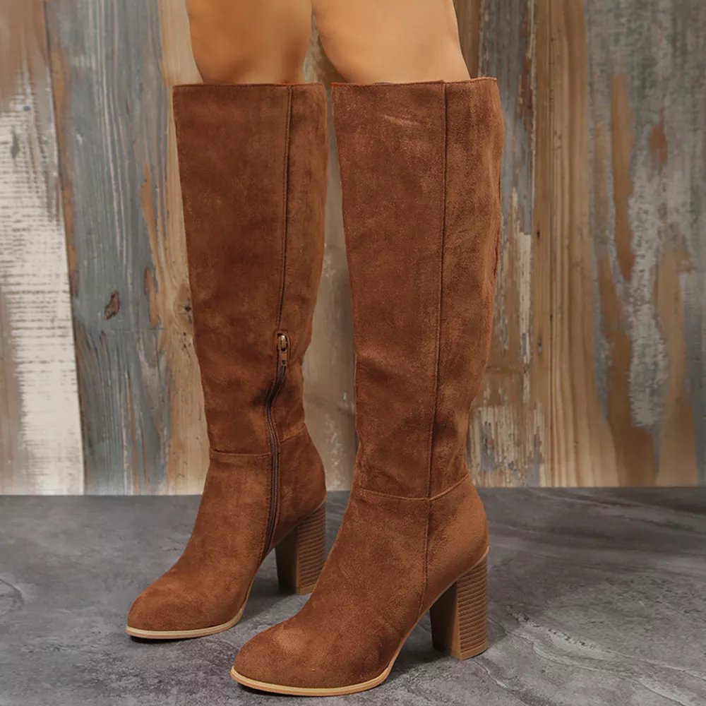Point Toe Block Heels Boots, image 4