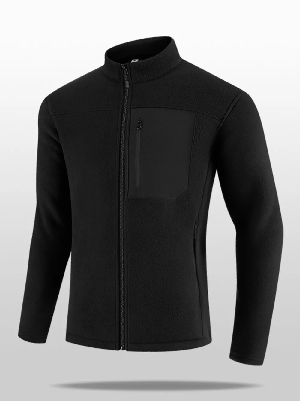 Men's Plus Size Up Long Sleeve Jacket, image 3