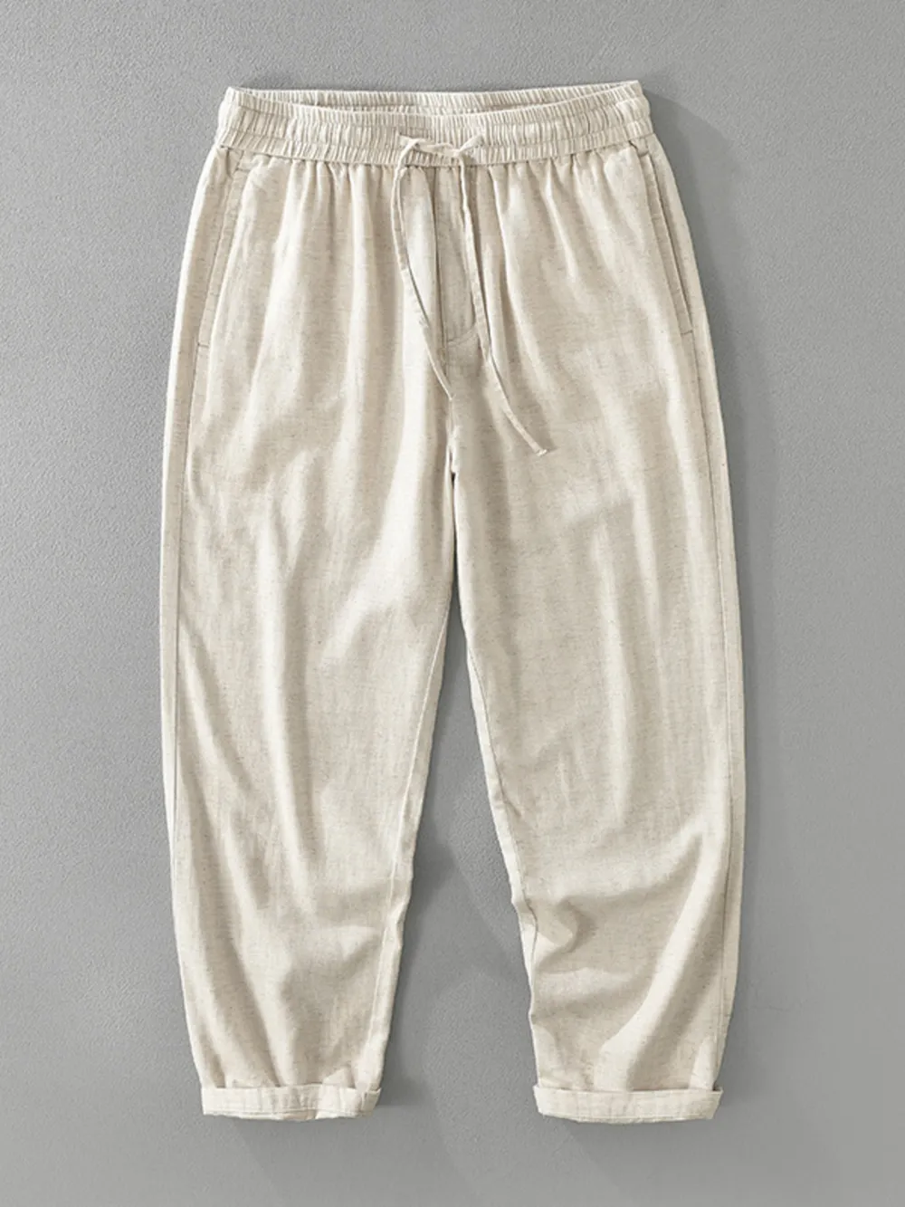 Men's Plus Size Drawstring Loose Fit Pants, image 3
