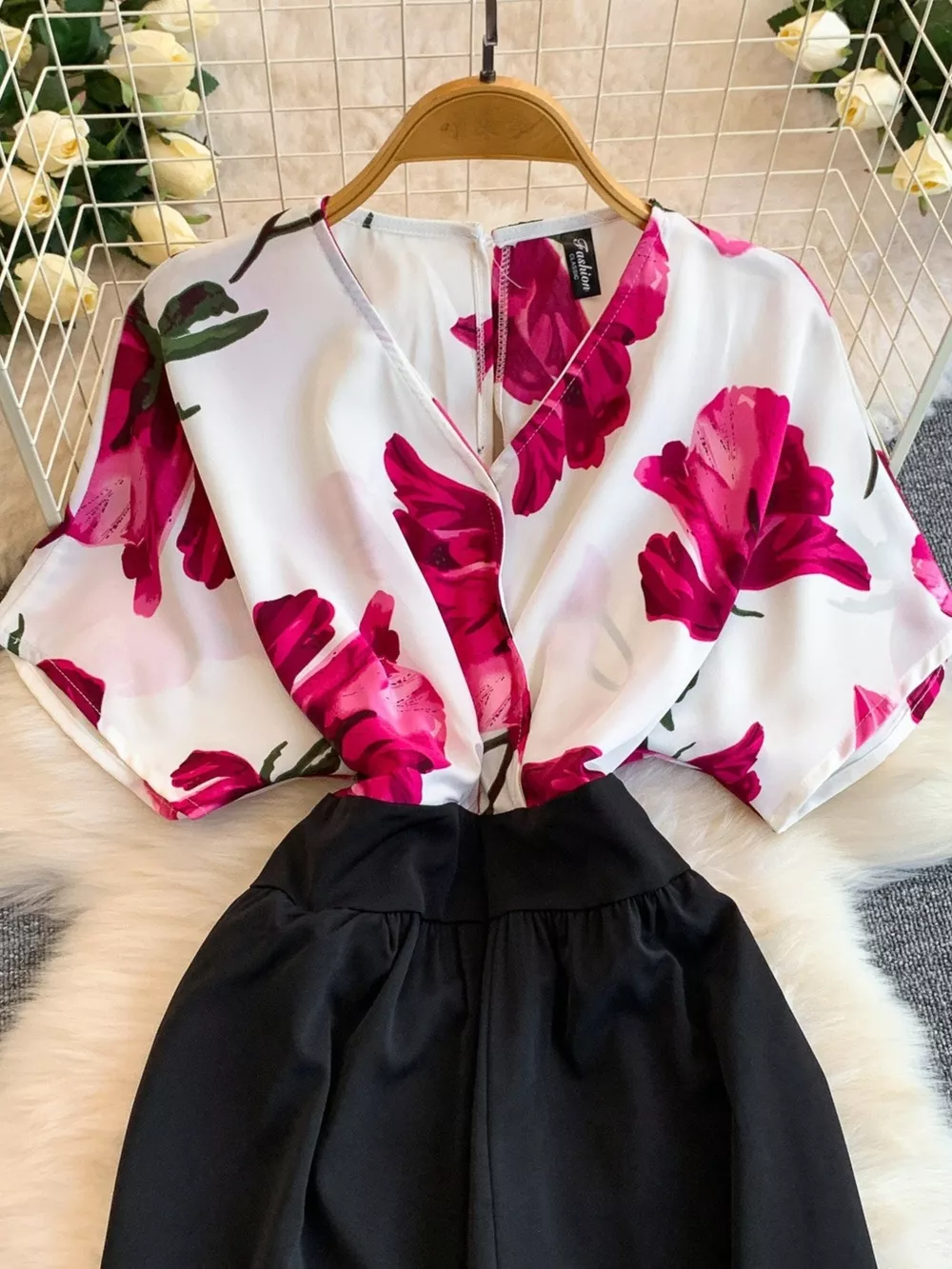 Printed Wide Leg Jumpsuit, image 11