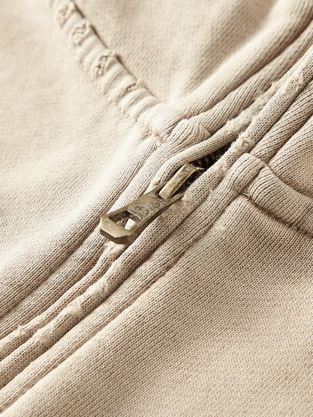 Men's Washed Quarter-Zip Hoodie with Kangaroo Pocket, image 10