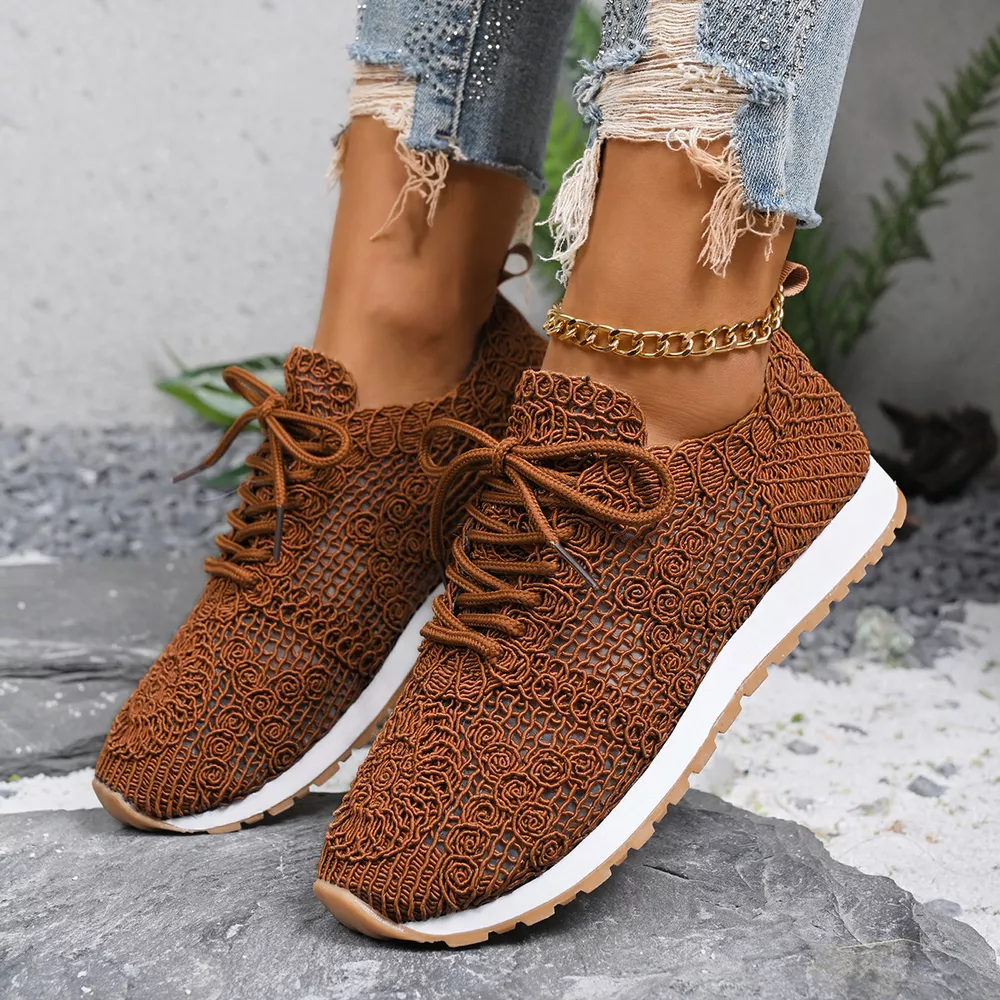 Round Toe Lace Up Sneakers, image 12