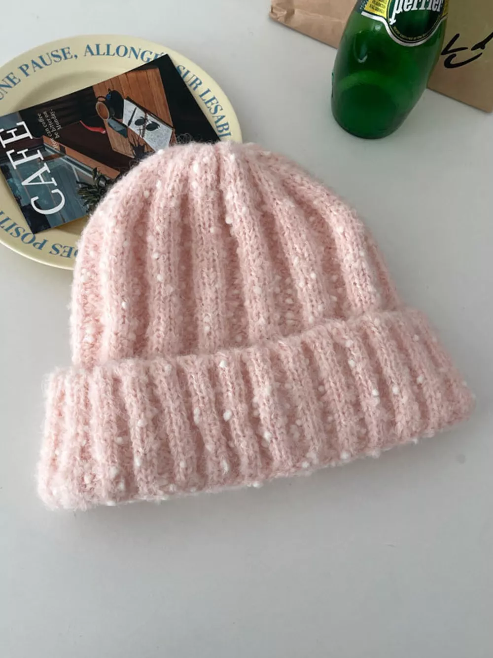 Knitted Beanie Hat, image 3