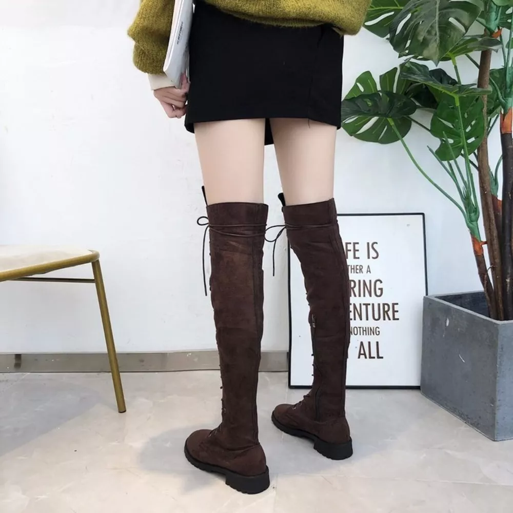 Lace-Up Over-the-Knee Boots, image 14