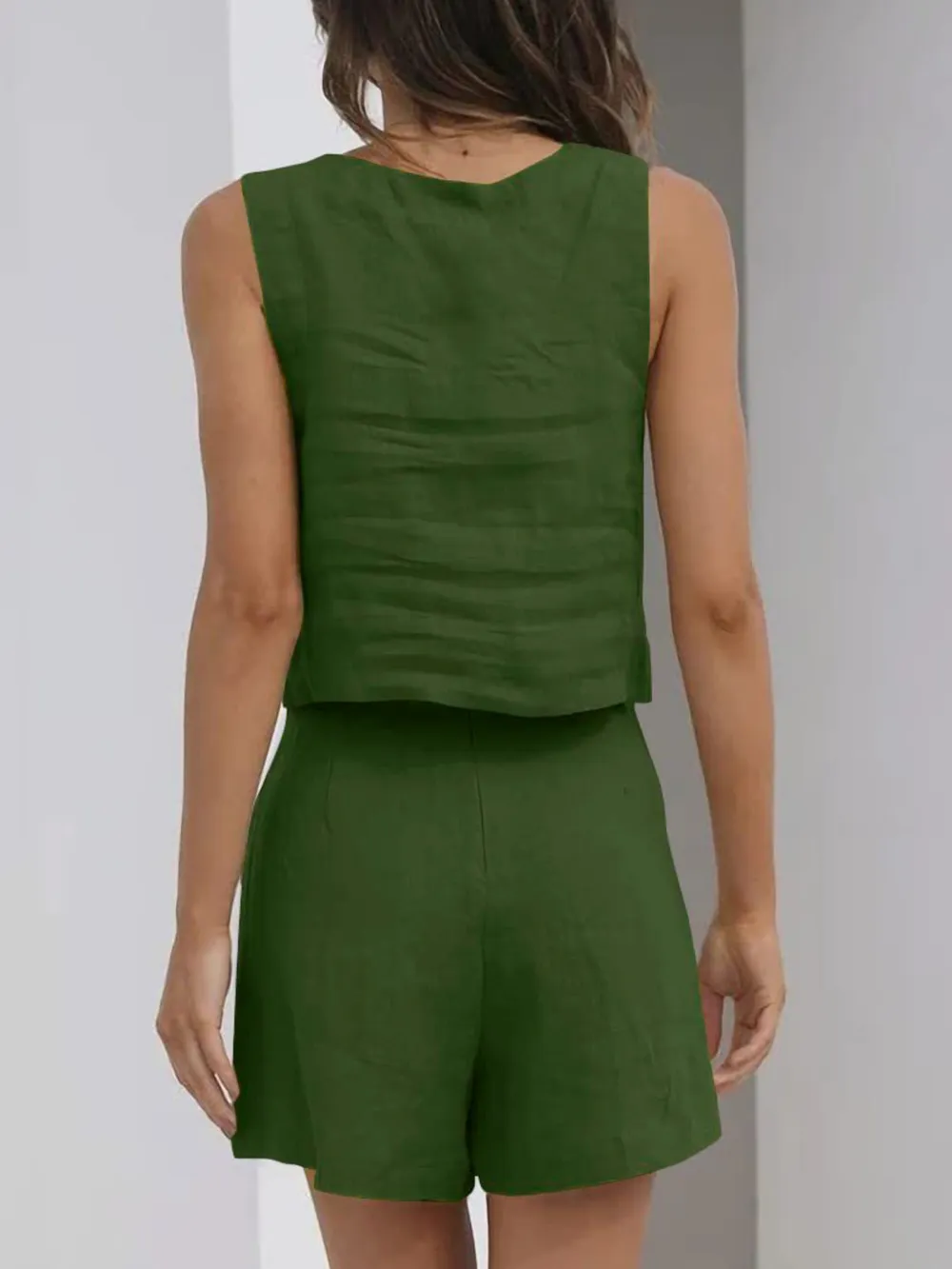 Square Neck Tank and Shorts Set, image 20