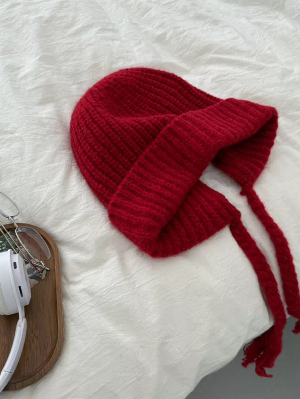 Cozy Knit Braided Beanie Hat, image 4