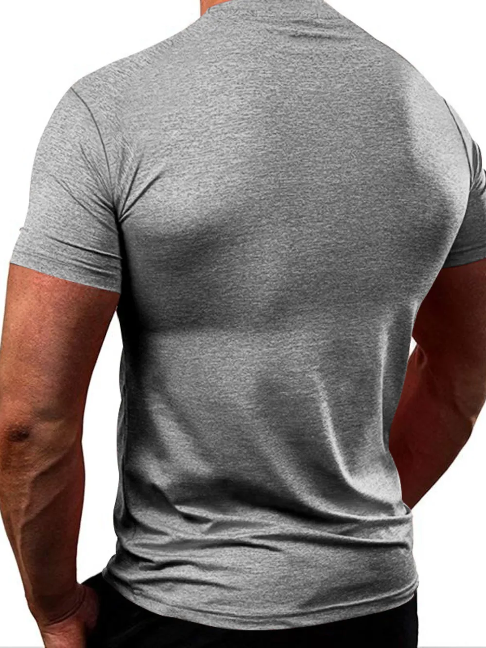 Men's Full Size Round Neck Short Sleeve T-Shirt Plus Size, image 7