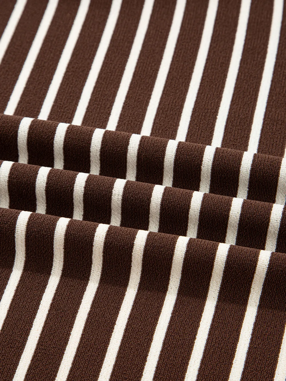 Stripe Cropped Crew Neck Long Sleeve T Shirt, image 8