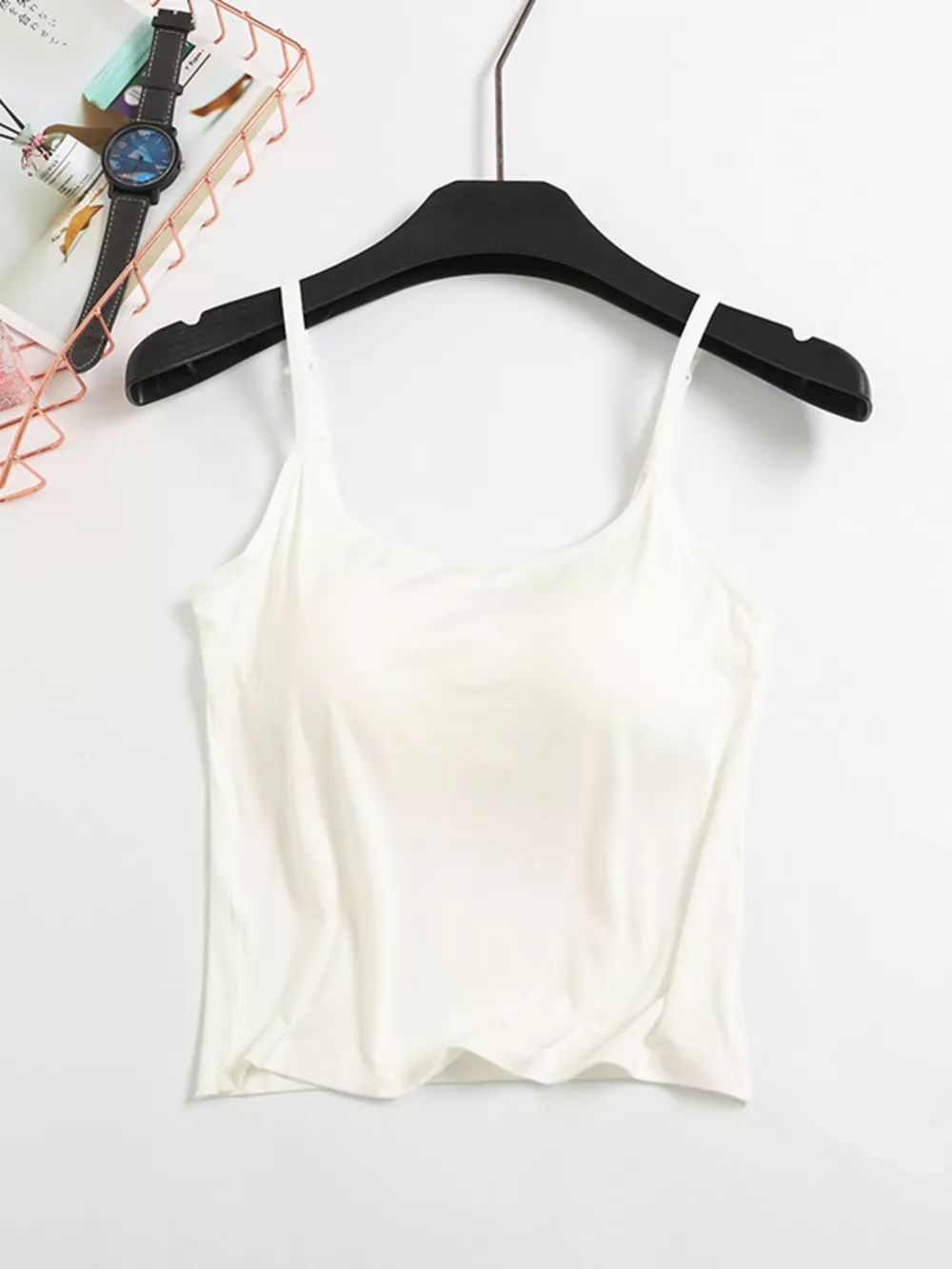 Modal Adjustable Strap Padded Cami and Shorts Set, image 5