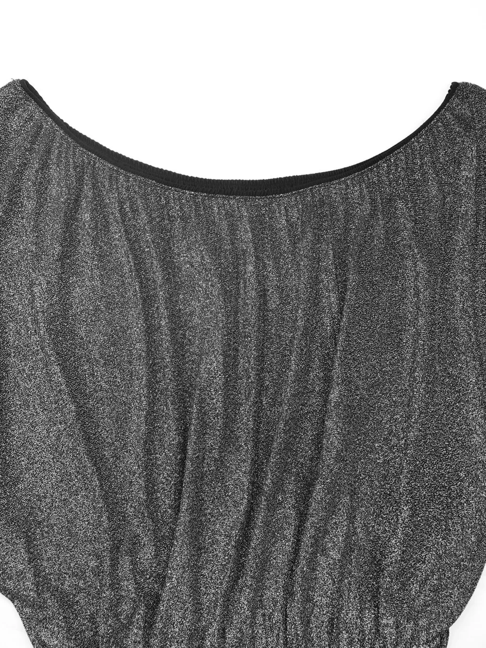 Glitter One Shoulder Long Sleeve Wide Leg Jumpsuit, image 9