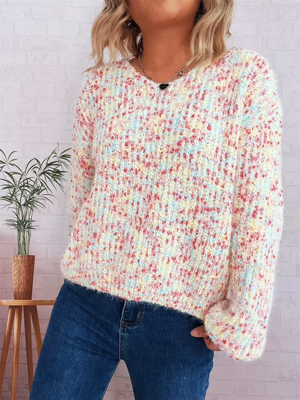 Colorful Long Sleeve Sweater, image 6