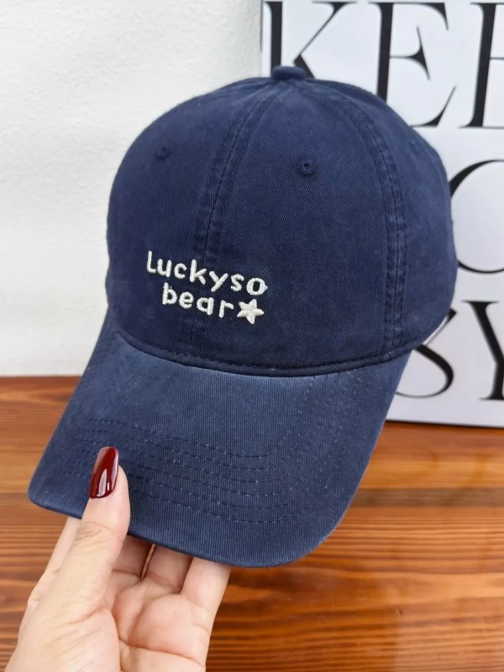 Luckyso Bear Embroidered Baseball Cap, image 5