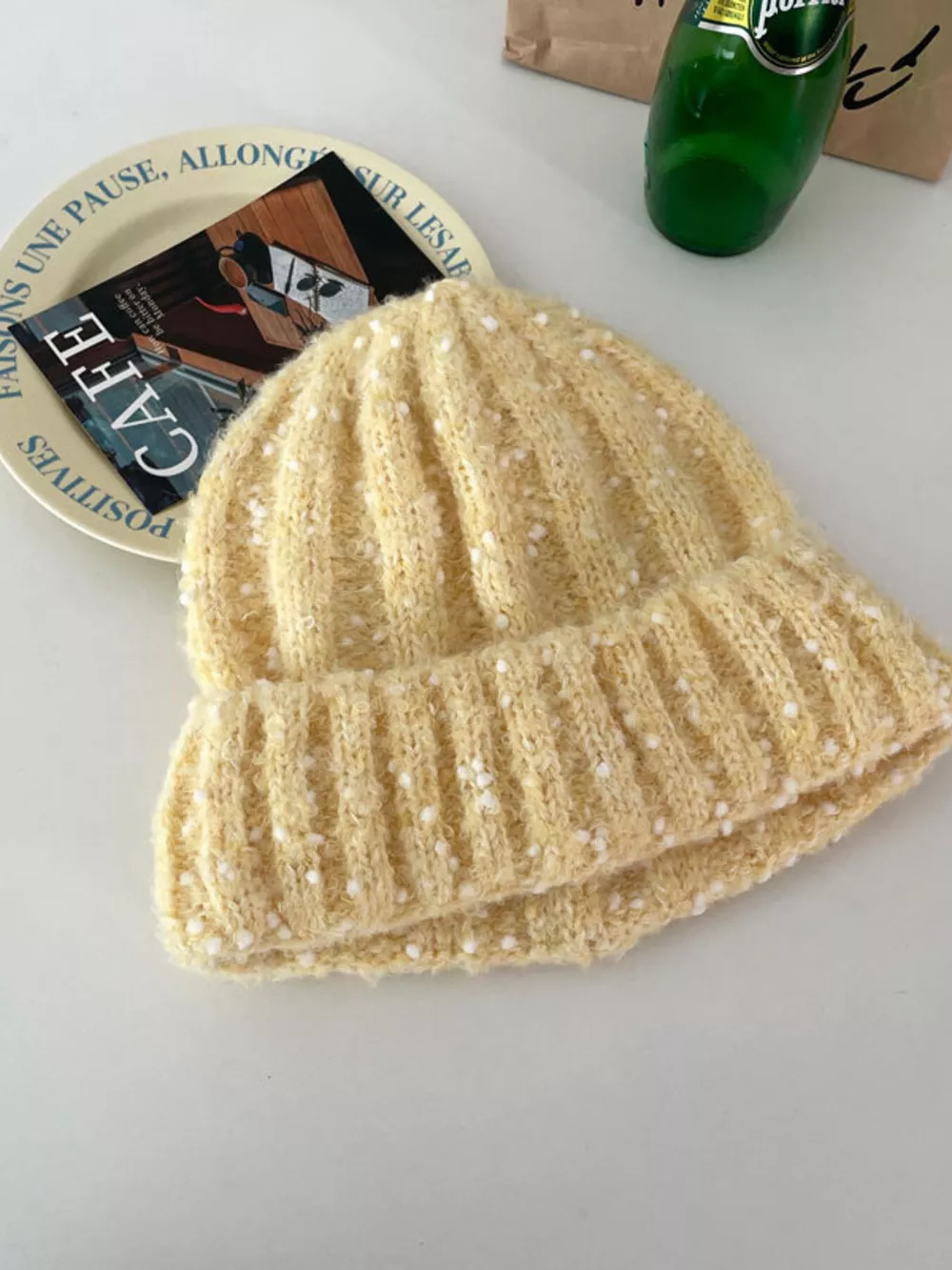 Knitted Beanie Hat, image 6