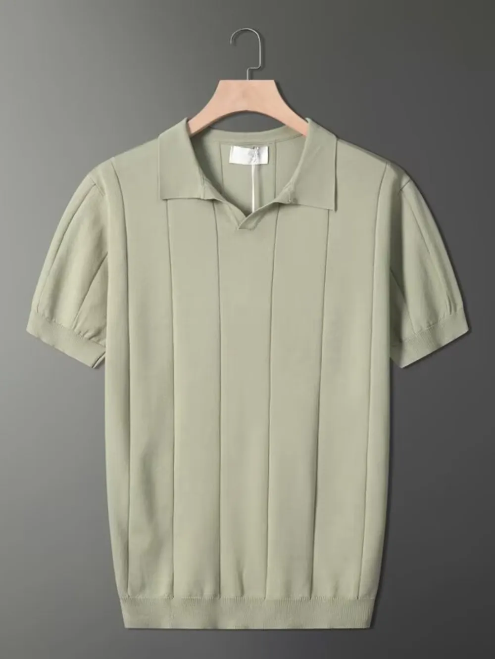 Men's Plus Size Collared Neck Short Sleeve Polo, image 3