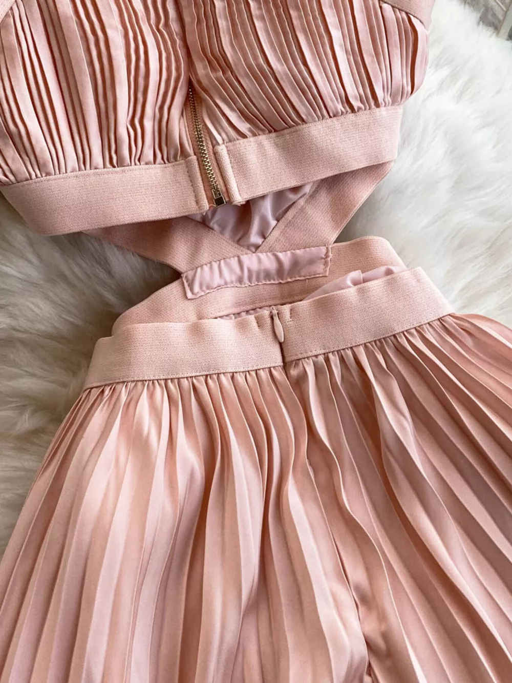 Halter Neck Pleated Maxi Dress, image 16