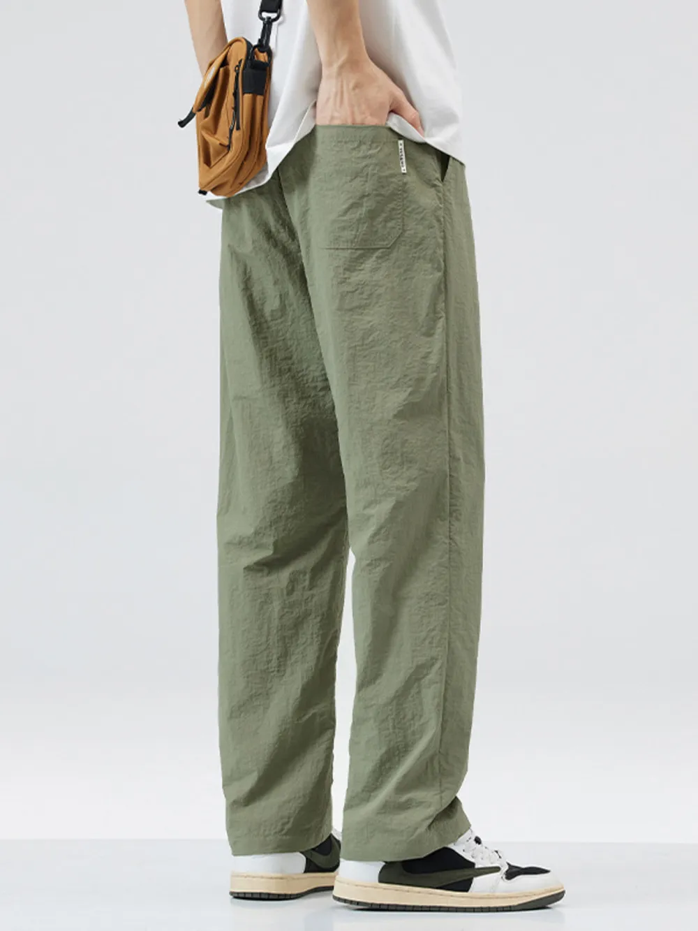 Men's Full Size Lightweight Wide Leg Casual Pants Plus Size, image 6