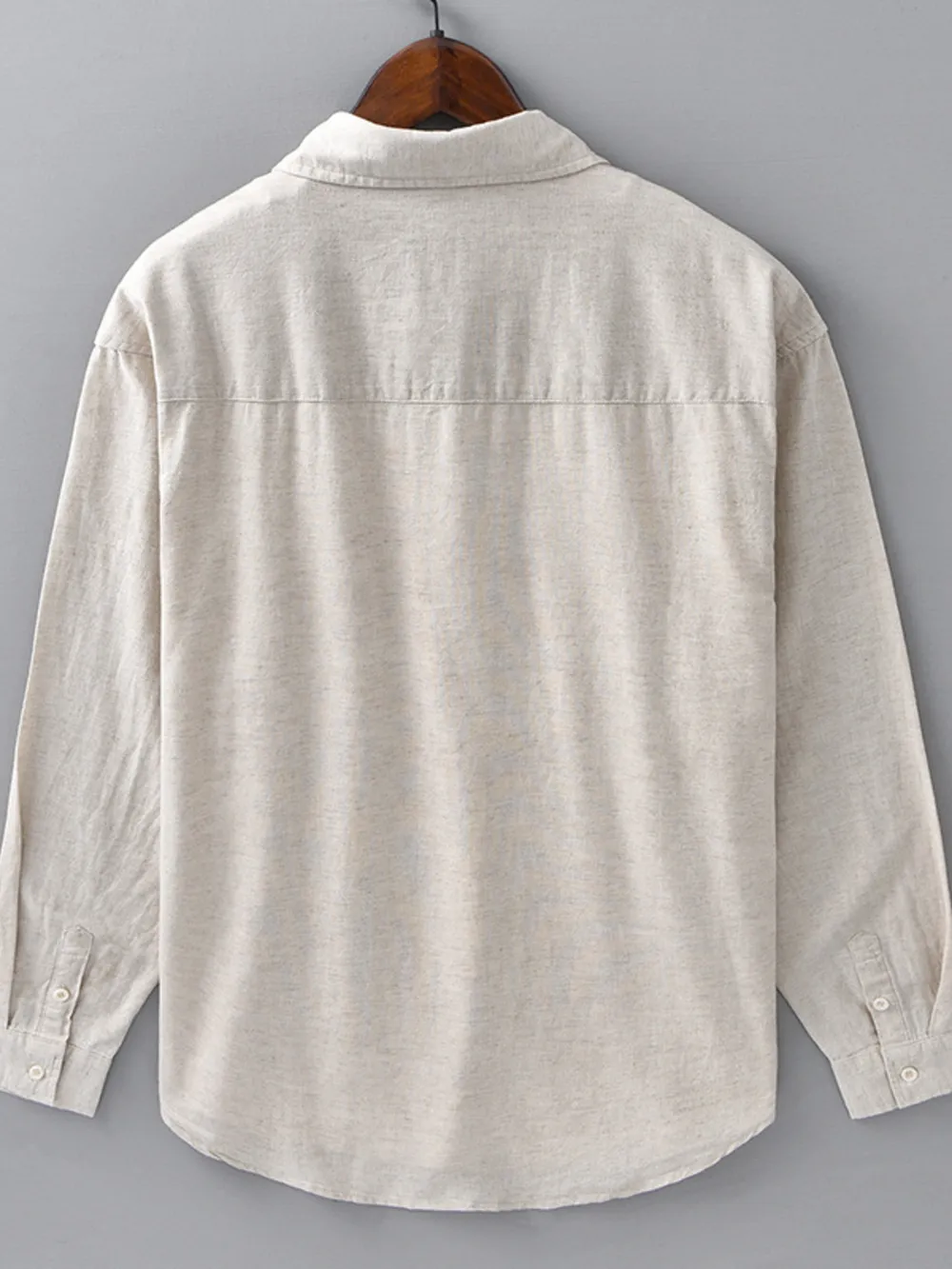 Men's Plus Size Button Up Long Sleeve Shirt, image 3