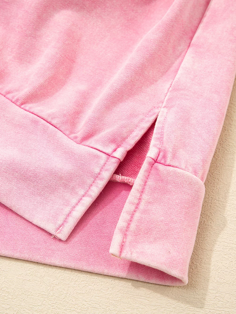Mineral Wash Bow Patchwork Sweatshirt, image 9