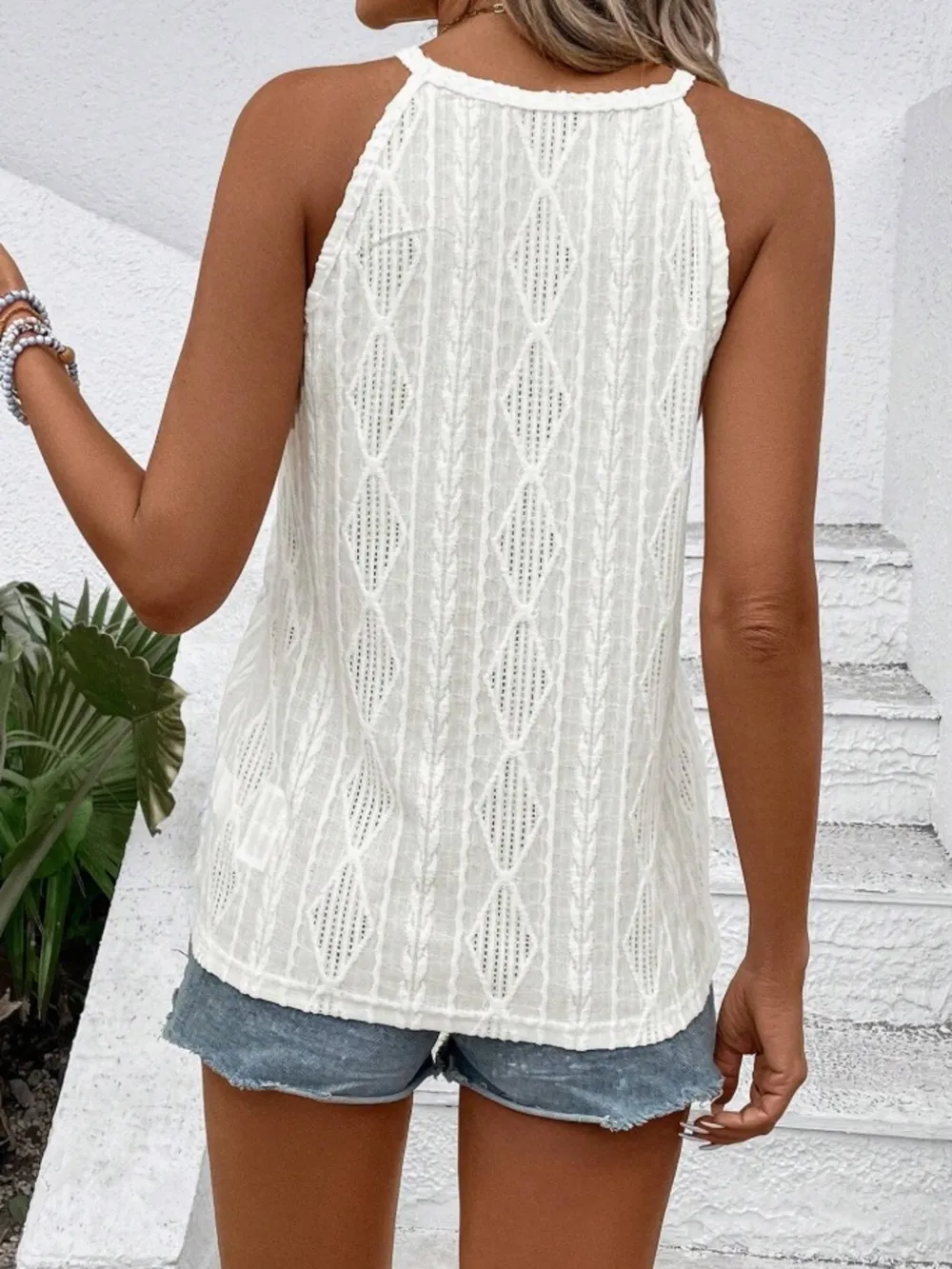 Textured Round Neck Tank, image 20
