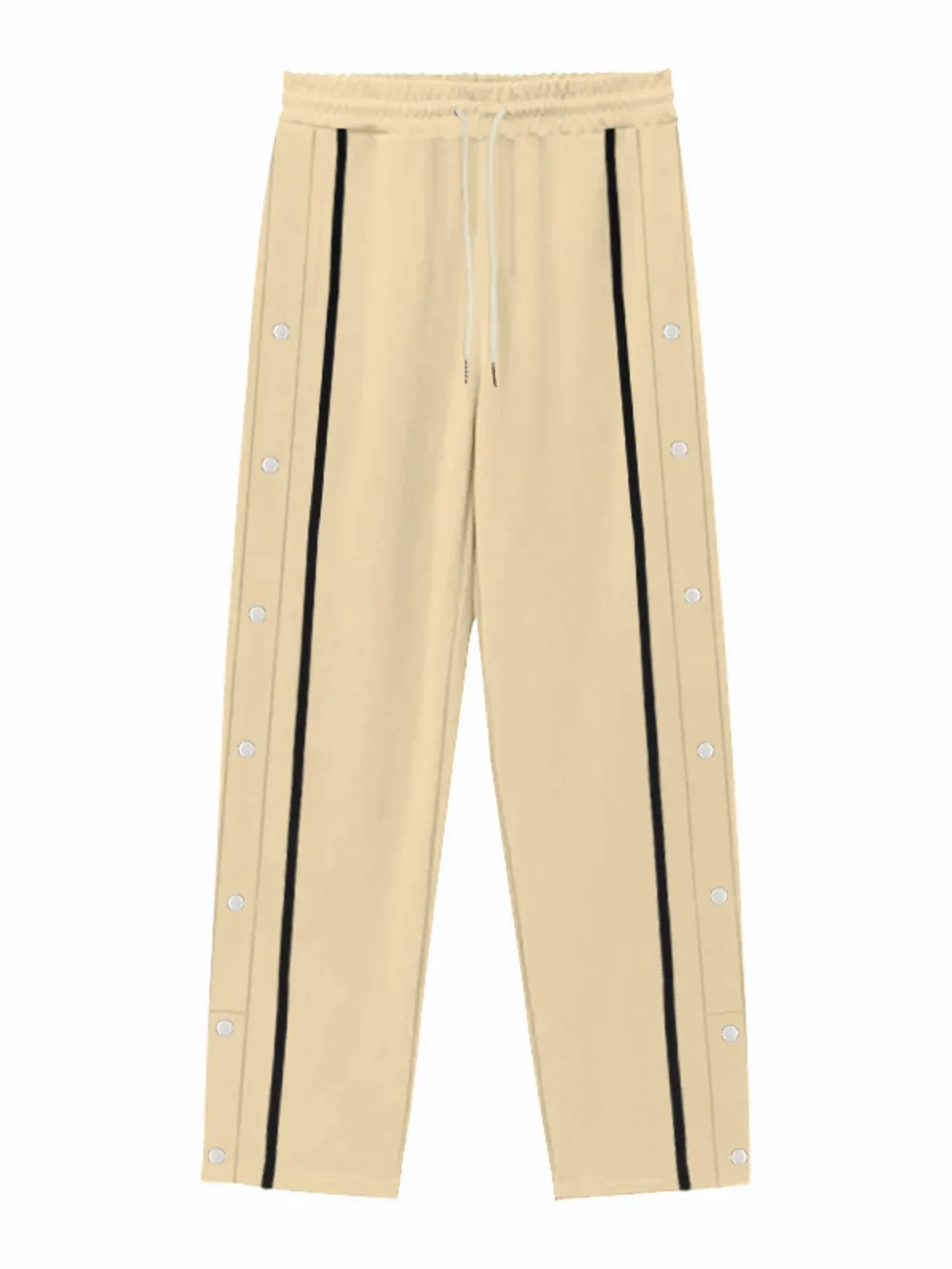 Men's Full Size Snap-Button Pants with Side Stripe Detail Plus Size, image 8