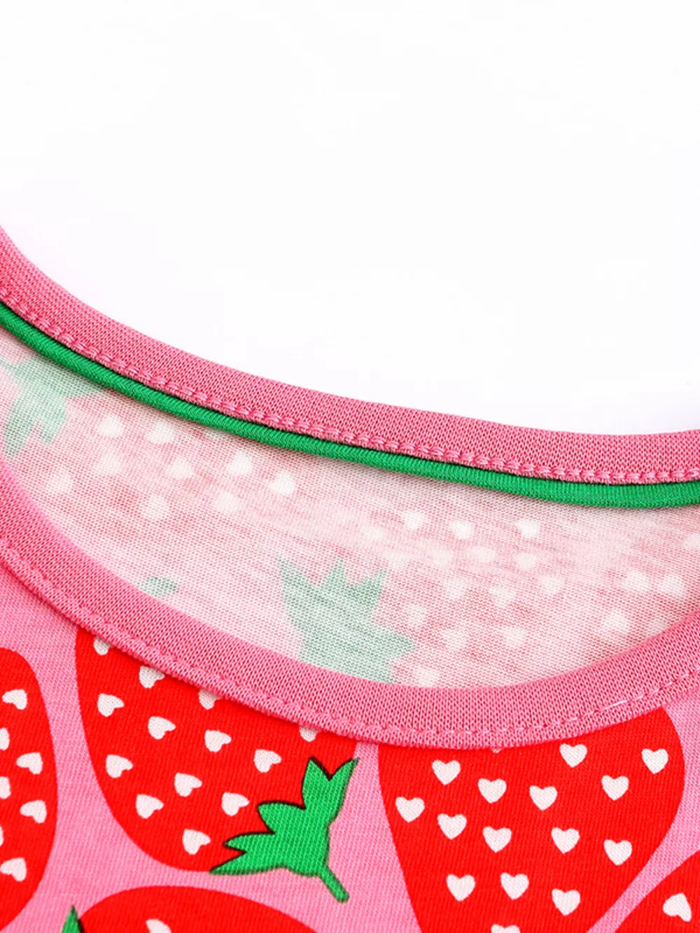 Children's Strawberry Print Short Sleeve Dress, image 2