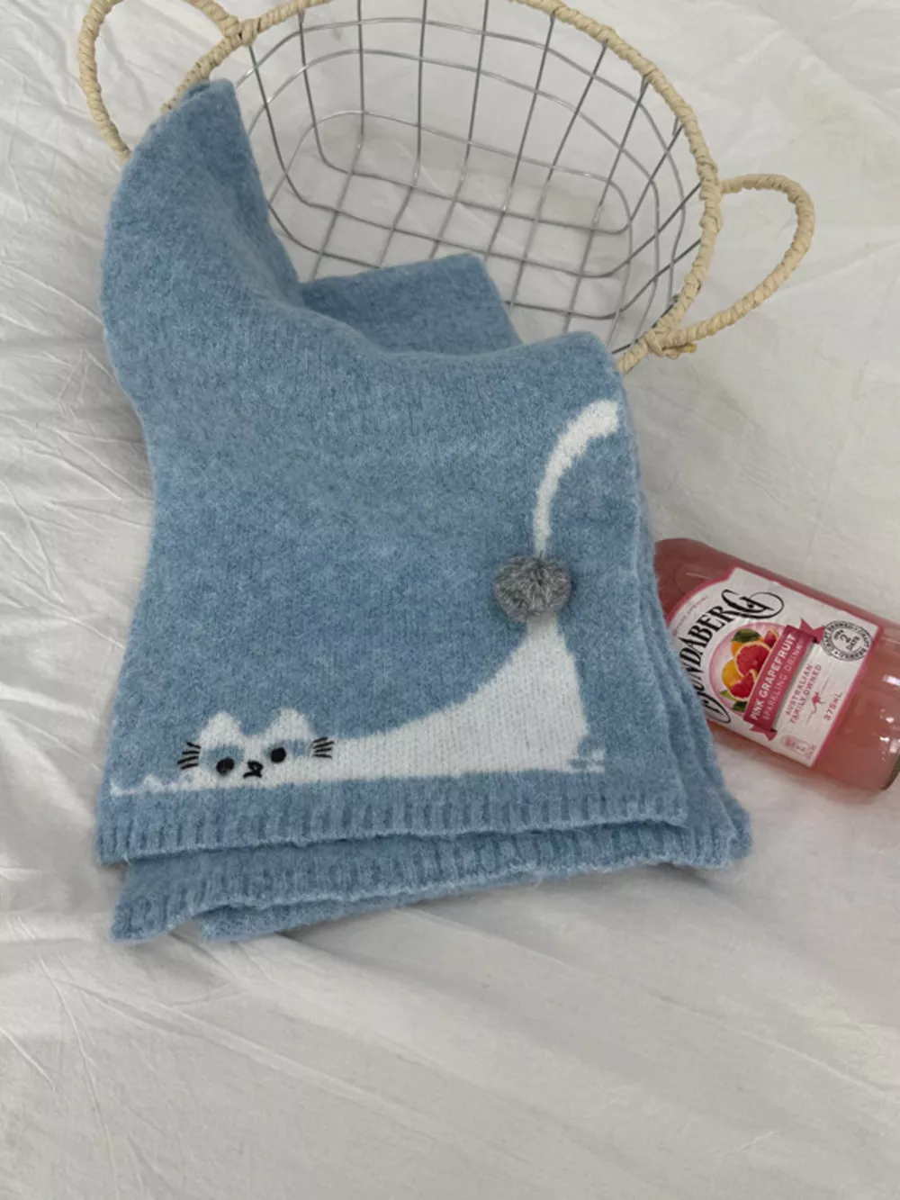 Cute Cat Knitted Scarf, image 3