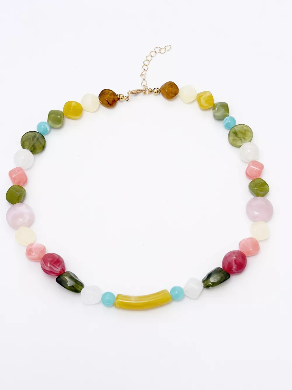 Colorful Beaded Choker Necklace, image 7