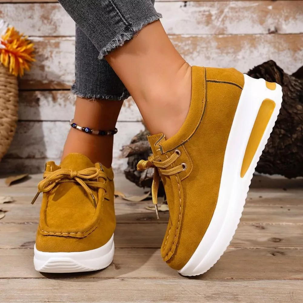 Round Toe Platform Sneakers, image 17