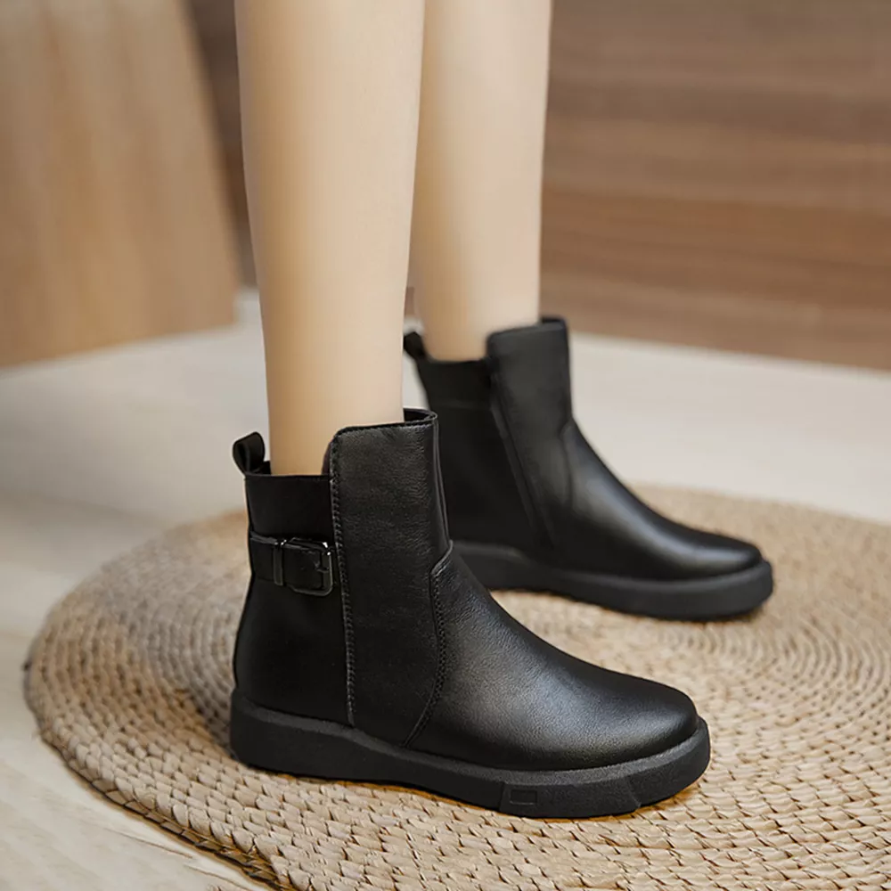 Round Toe Platform Boots, image 5
