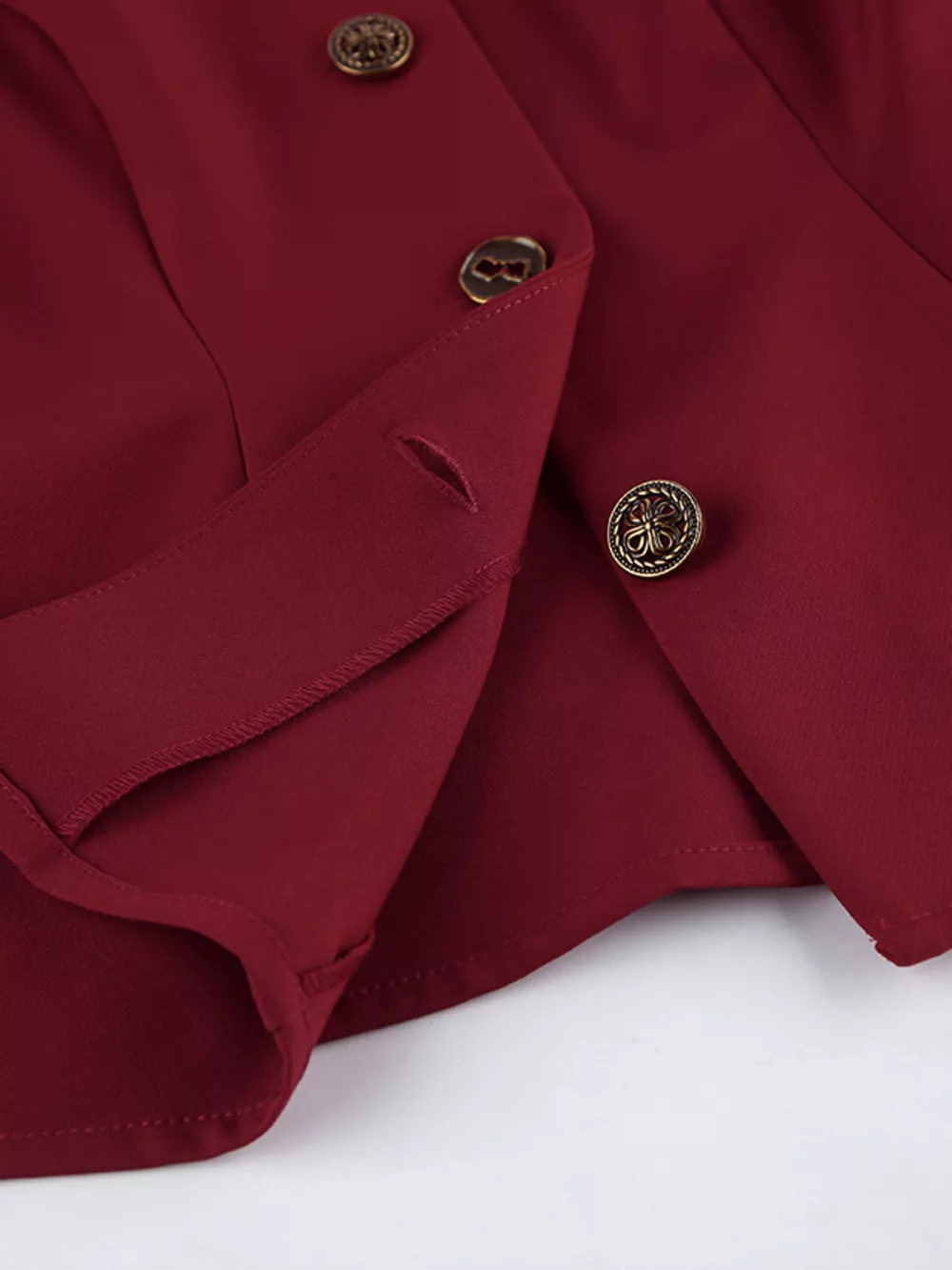 Button Up Peplum Blazer & Skirt Set, image 12