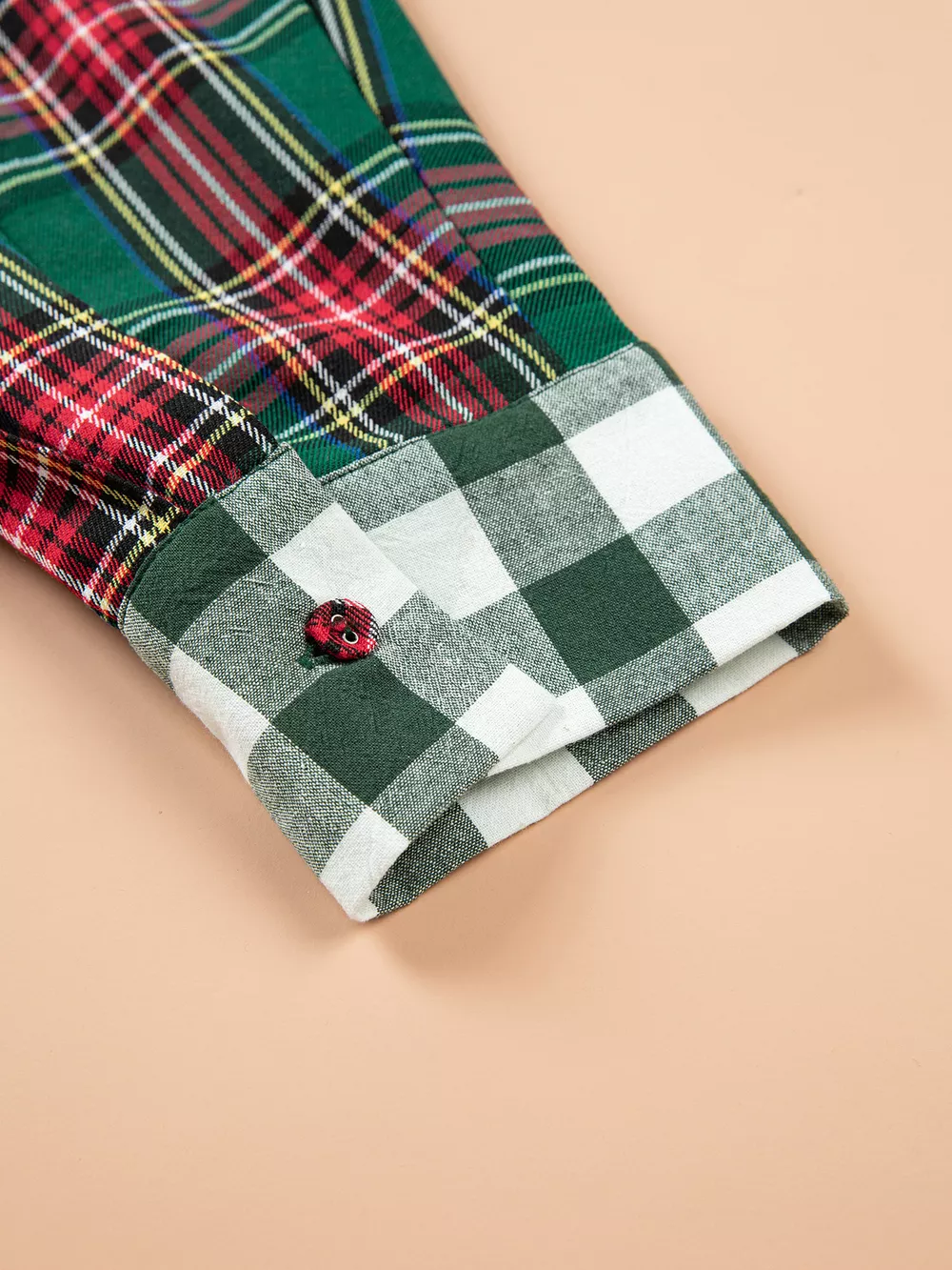 Plus Size Plaid Long Sleeve Shift Shirt, image 8